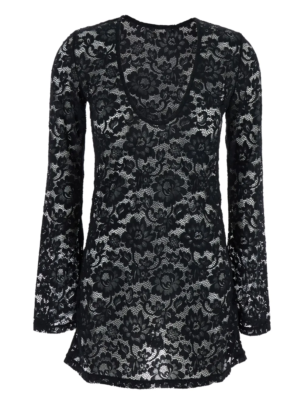 Мини-платье с цветочным кружевом VENUJA, черный
Мини-платье с цветочным кружевом VENUJA, черный