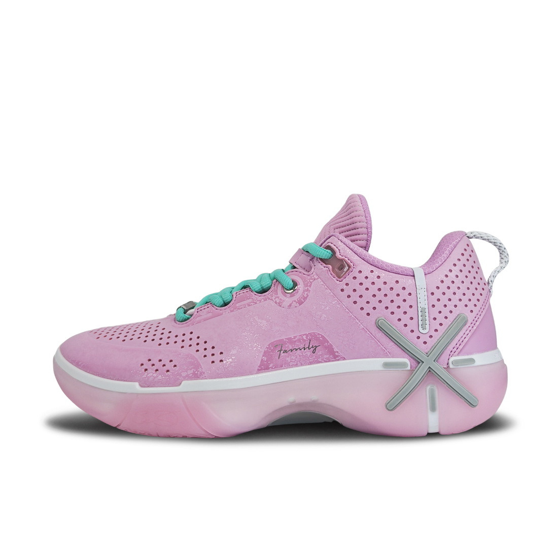 LINING Баскетбольные кроссовки Wode Phantom 6 с амортизацией, противоскользящие и износостойкие, низкие, мужские, розово-голубого цвета 
LINING Баскетбольные кроссовки Wode Phantom 6 с амортизацией, противоскользящие и износостойкие, низкие, мужские, розово-голубого цвета