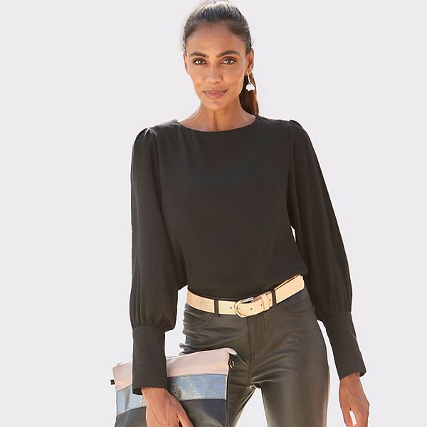 Блузка женская с пуговицами на спине Lascana, Black
Блузка женская с пуговицами на спине Lascana, Black