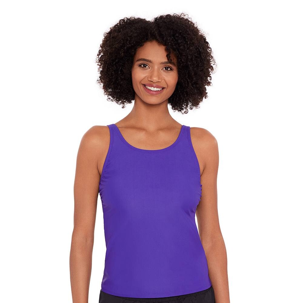 Женский эко-пляжный топ-танкини с круглым вырезом для плавания Eco Beach, цвет Purple Punch
Женский эко-пляжный топ-танкини с круглым вырезом для плавания Eco Beach, цвет Purple Punch