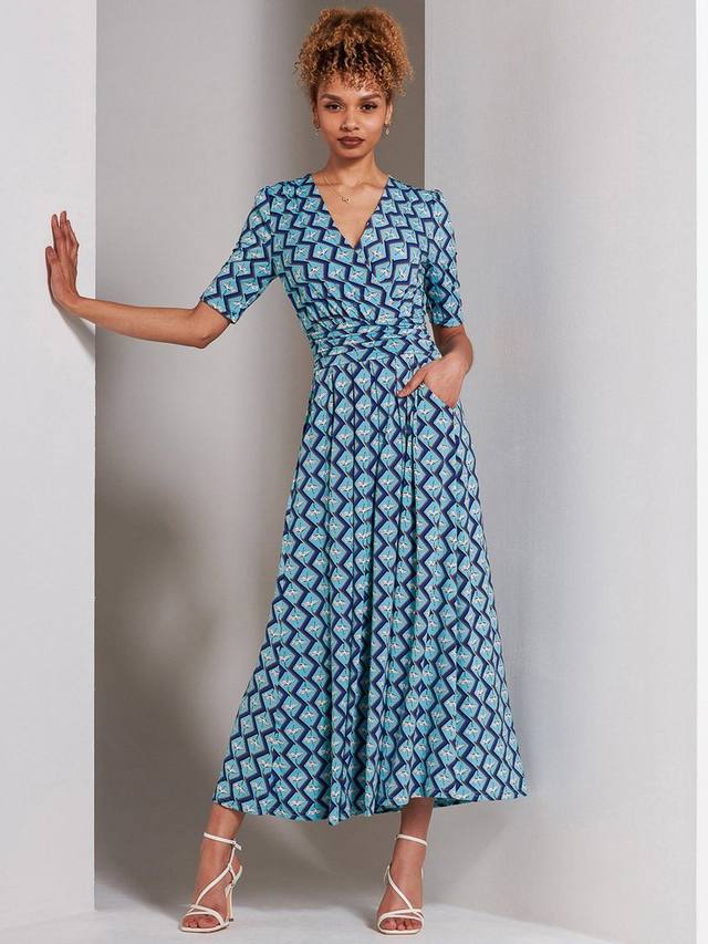 Макси-платье из геометрического джерси от bree Jolie Moi, зеленый
Макси-платье из геометрического джерси от bree Jolie Moi, зеленый