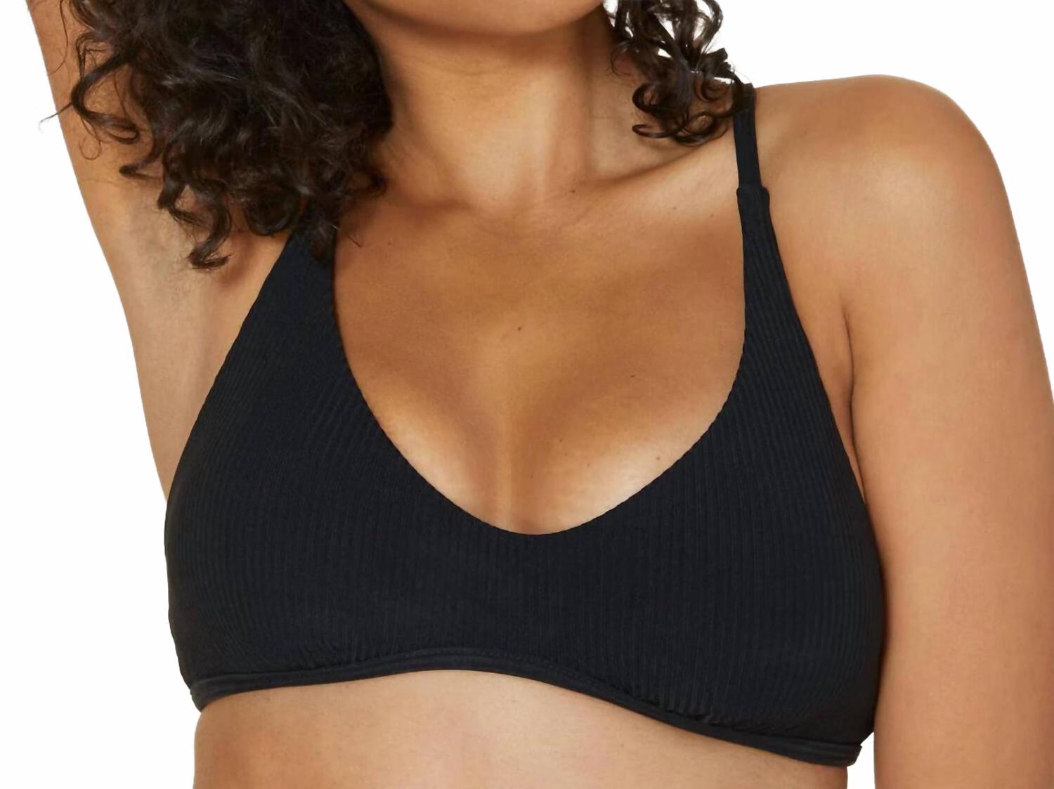 Бикини-топ Valencia в черный рубчик Andie Swim, Black Rib
Бикини-топ Valencia в черный рубчик Andie Swim, Black Rib