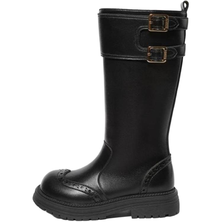 Детские кожаные ботинки для детей Snoffy, черный 
Детские кожаные ботинки для детей Snoffy, черный