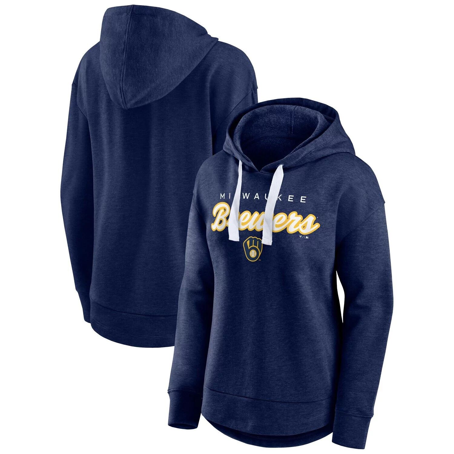 Женский пуловер с капюшоном Fanatics Navy Milwaukee Brewers с логотипом Heathered Fanatics
Женский пуловер с капюшоном Fanatics Navy Milwaukee Brewers с логотипом Heathered Fanatics