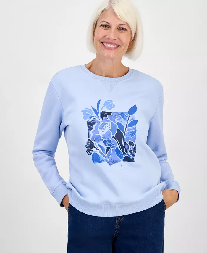 Маленькая толстовка с принтом тюльпана Style & Co, синий
Маленькая толстовка с принтом тюльпана Style & Co, синий