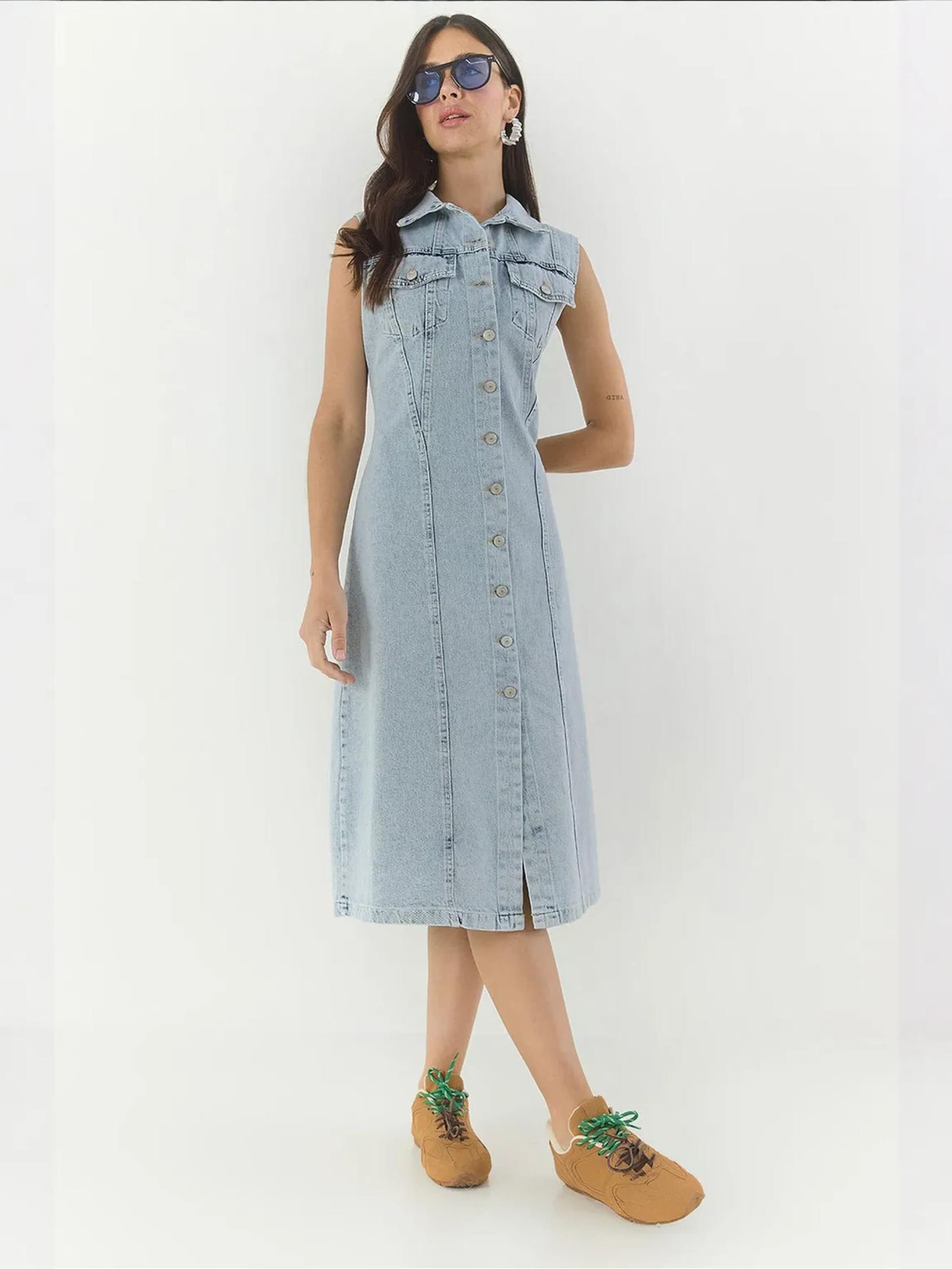 Bianco Lucci Рубашка-платье в синем дениме
Bianco Lucci Рубашка-платье в синем дениме