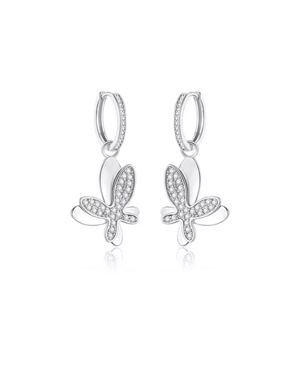 Серьги-Кольца с подвесками в виде бабочек Classicharms, silver
Серьги-Кольца с подвесками в виде бабочек Classicharms, silver