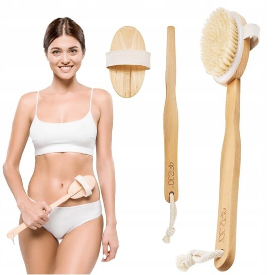 4fizjo, Сухая массажная щетка для ванны для мытья спины
4fizjo, Сухая массажная щетка для ванны для мытья спины