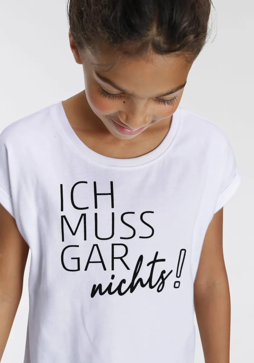 KIDSWORLD Футболка "Мне ничего не надо делать!", в более повседневном стиле, белый
KIDSWORLD Футболка "Мне ничего не надо делать!", в более повседневном стиле, белый