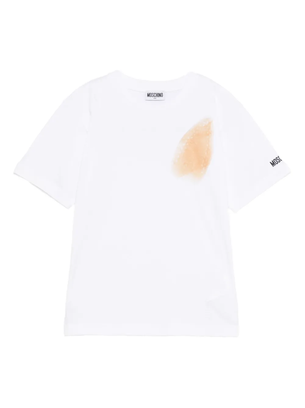Хлопковая футболка Moschino Kids, белый
Хлопковая футболка Moschino Kids, белый