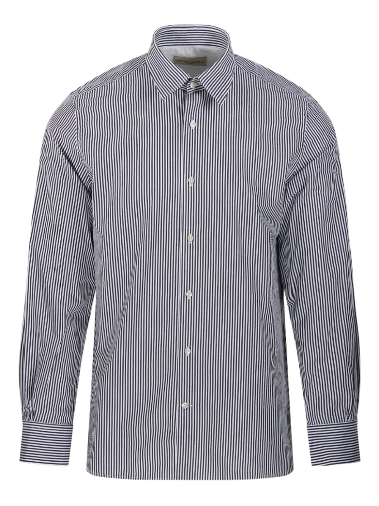 Полосатая рубашка Officine Generale, черный
Полосатая рубашка Officine Generale, черный