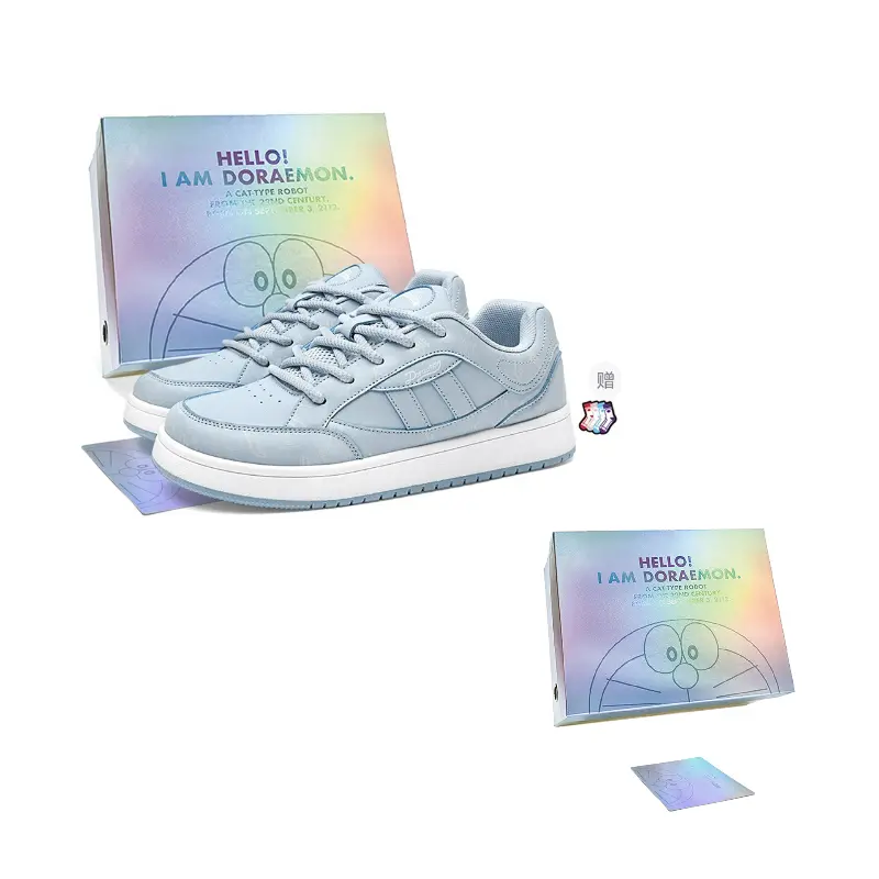 Doraemon Дораэмон Низкие скейтерские кроссовки унисекс — муссовый синий (лимитированная коллекция в коробке), цвет Mousse Blue (Box Limited Edition) 
Doraemon Дораэмон Низкие скейтерские кроссовки унисекс — муссовый синий (лимитированная коллекция в коробке), цвет Mousse Blue (Box Limited Edition)
