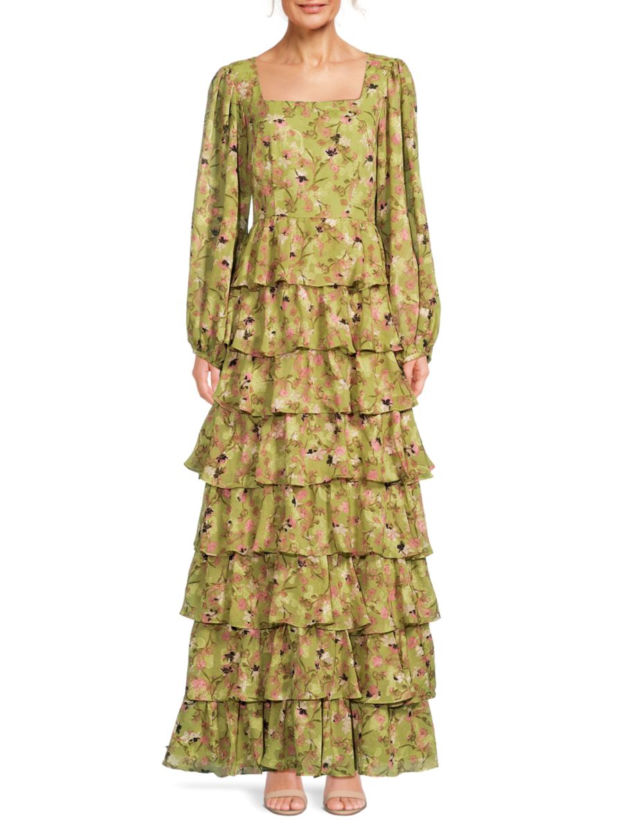 Платье макси А-силуэта с цветочным принтом Mikael Aghal, оливковый
Платье макси А-силуэта с цветочным принтом Mikael Aghal, оливковый