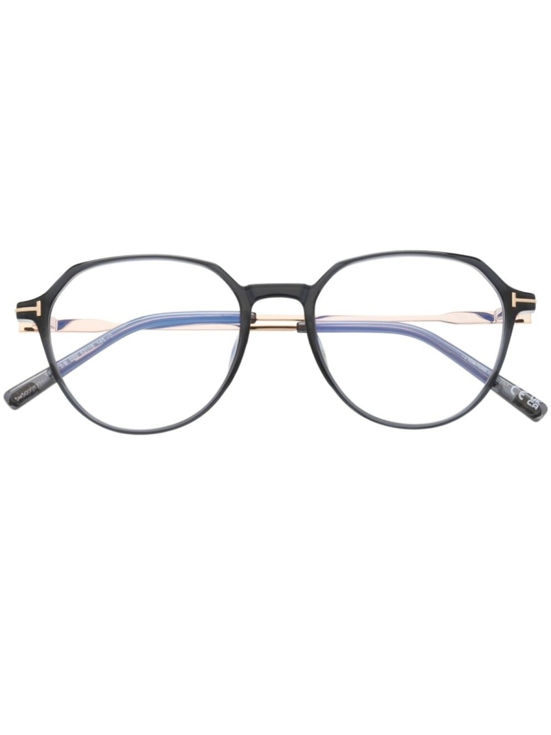 TOM FORD Eyewear очки в круглой оправе с логотипом, синий
TOM FORD Eyewear очки в круглой оправе с логотипом, синий