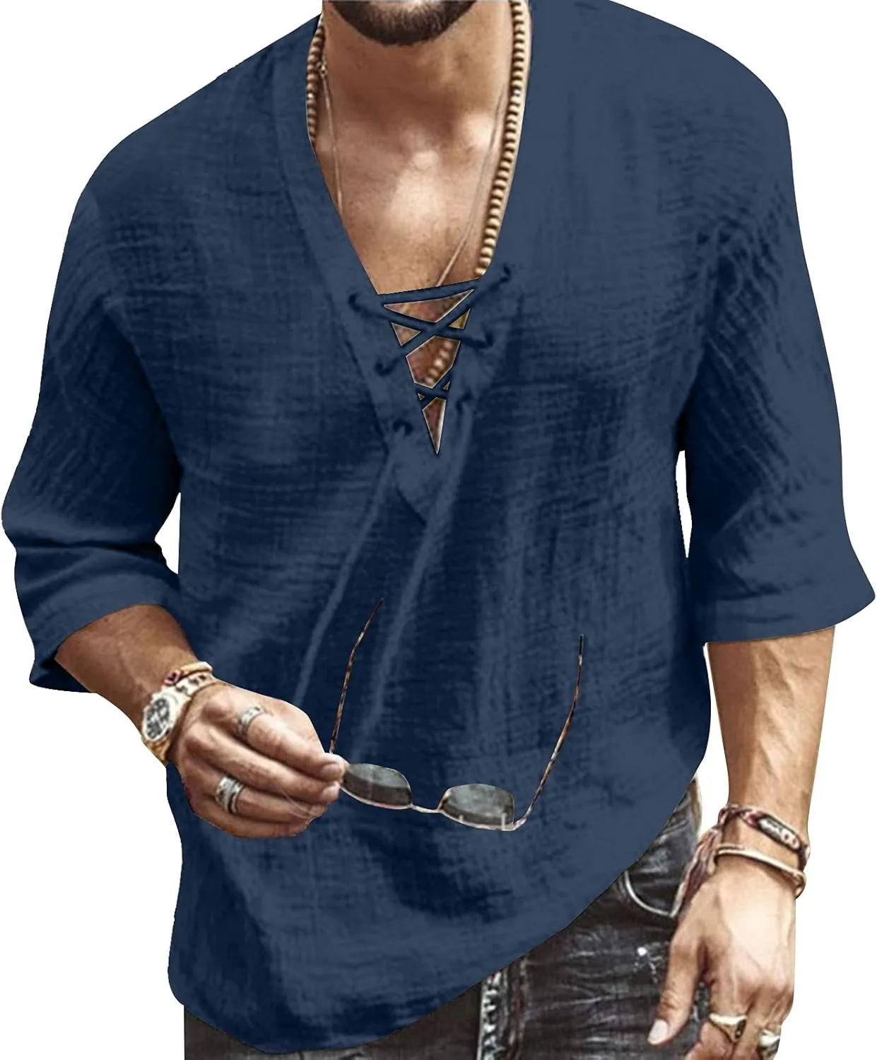 Мужская футболка с V-вырезом и принтом Rela Bota
Мужская футболка с V-вырезом и принтом Rela Bota