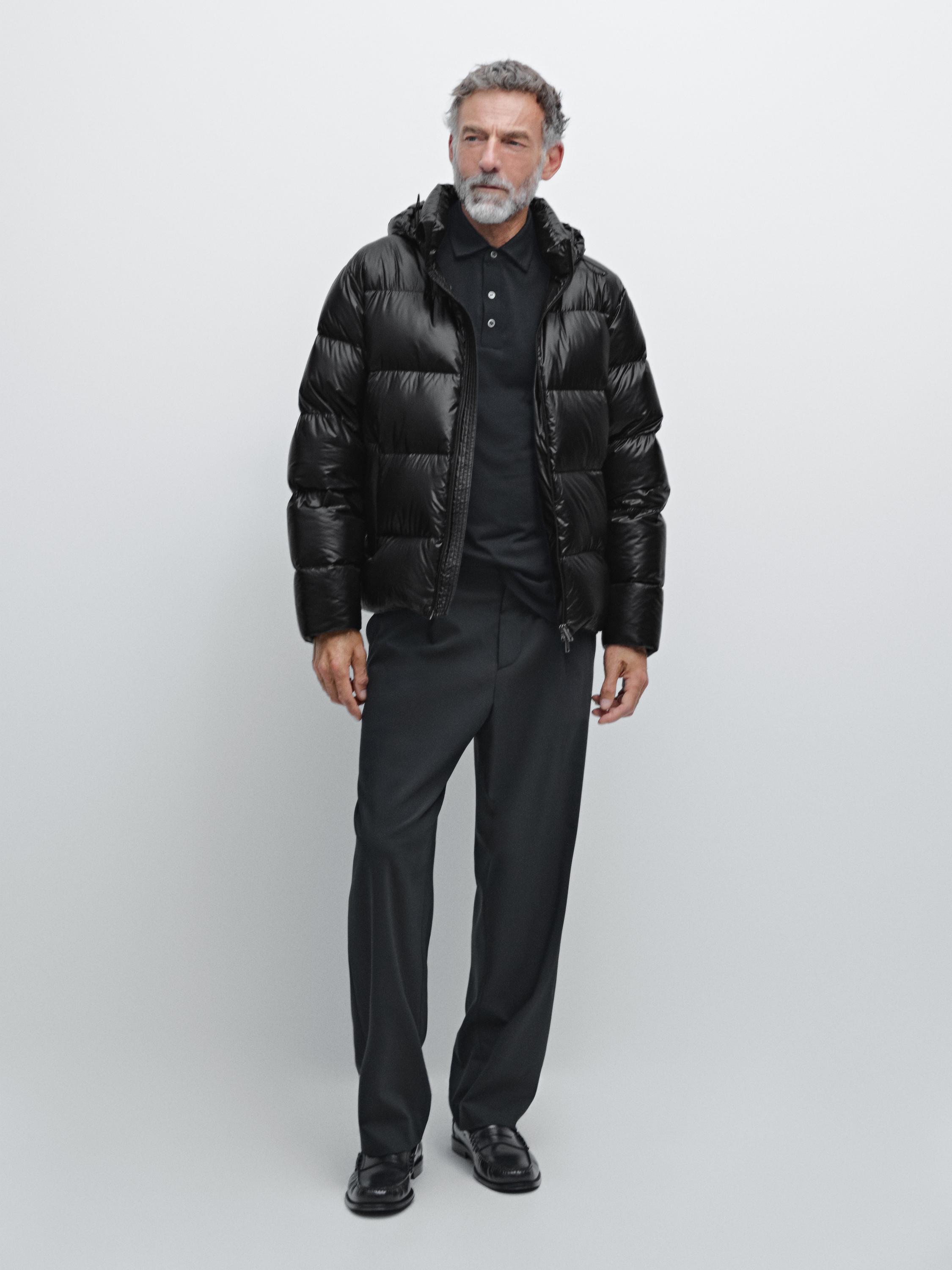 Водоотталкивающая атласная куртка-пуховик Massimo Dutti, черный
Водоотталкивающая атласная куртка-пуховик Massimo Dutti, черный