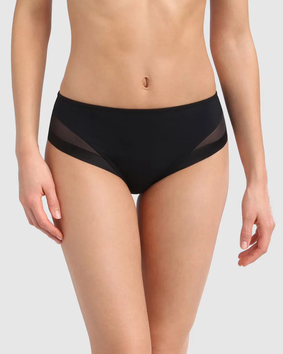 Классические трусы из мягкой микрофибры и сетчатыми деталями Dim, черный
Классические трусы из мягкой микрофибры и сетчатыми деталями Dim, черный