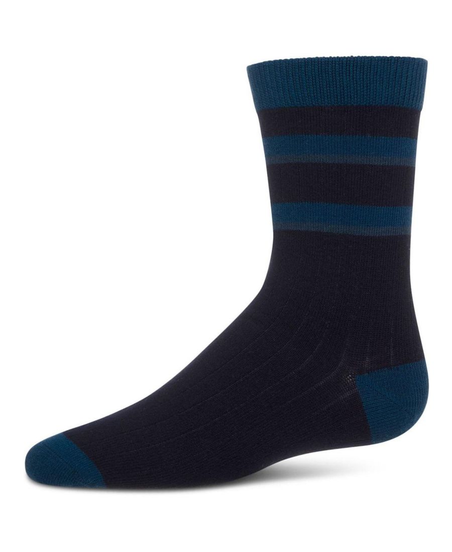 Детские хлопковые носки в тональную полоску MeMoi, Navy
Детские хлопковые носки в тональную полоску MeMoi, Navy