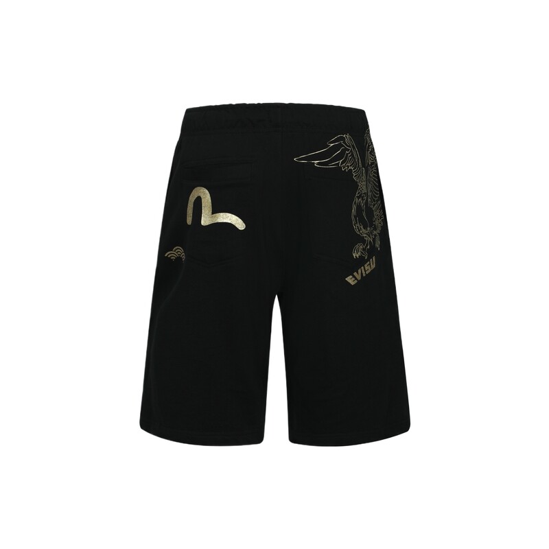 Повседневные шорты мужские черные Evisu, черный
Повседневные шорты мужские черные Evisu, черный