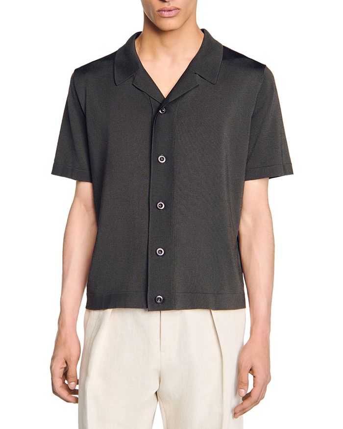 Рубашка с коротким рукавом Sandro, зеленый
Рубашка с коротким рукавом Sandro, зеленый