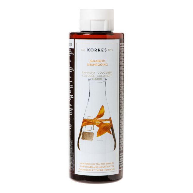 Шампунь для волос с подсолнечником и горным чаем Korres, 250 мл
Шампунь для волос с подсолнечником и горным чаем Korres, 250 мл