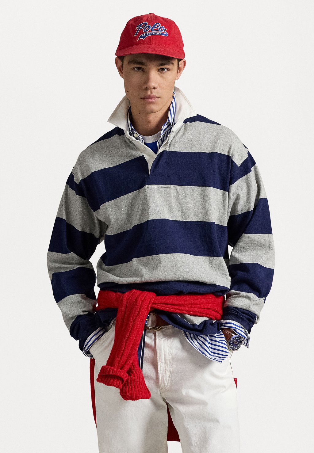 Футболка с длинным рукавом BIG FIT STRIPED JERSEY RUGBY SHIRT Polo Ralph Lauren, темно-синий
Футболка с длинным рукавом BIG FIT STRIPED JERSEY RUGBY SHIRT Polo Ralph Lauren, темно-синий