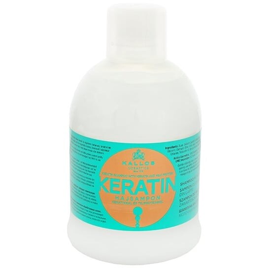 Укрепляющий шампунь с кератином, 1000 мл Kallos, Keratin
Укрепляющий шампунь с кератином, 1000 мл Kallos, Keratin