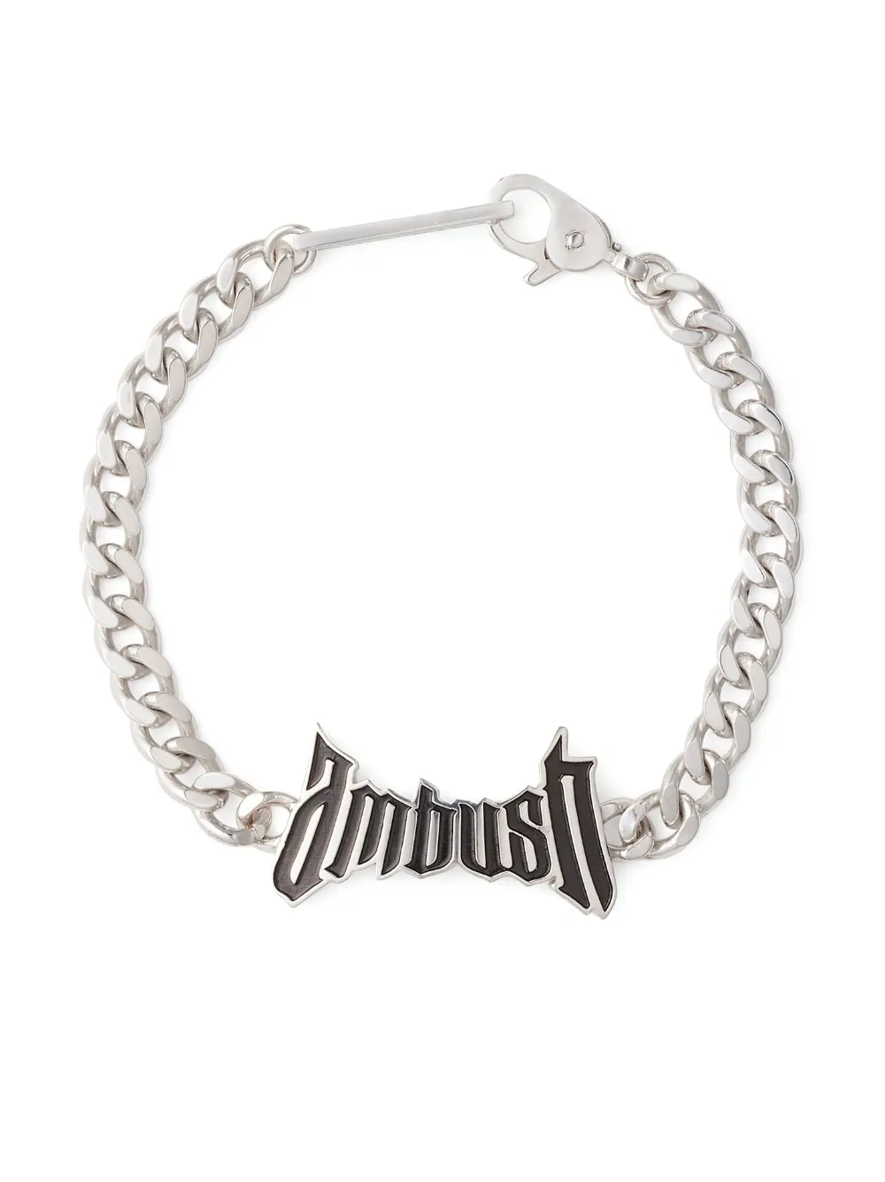 Цепочный браслет с логотипом Ambush, серебристый
Цепочный браслет с логотипом Ambush, серебристый