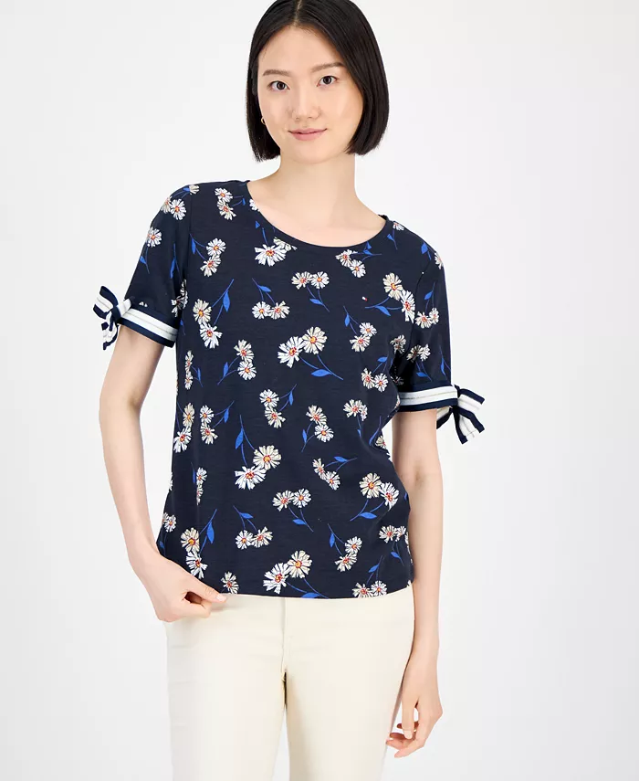 Женский топ с принтом «Ромашки» и завязками на рукавах Tommy Hilfiger, синий
Женский топ с принтом «Ромашки» и завязками на рукавах Tommy Hilfiger, синий