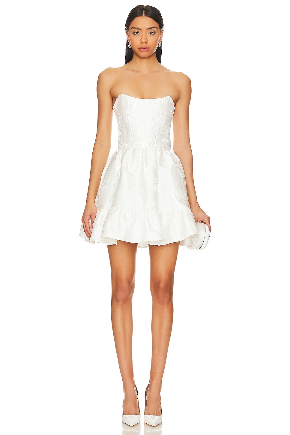 Корсетное мини-платье джинни V. Chapman, белый
Корсетное мини-платье джинни V. Chapman, белый