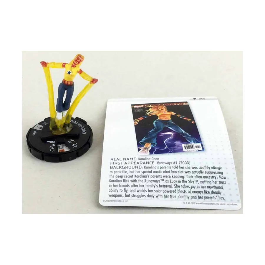 Каролина Дин, Marvel HeroClix - Hammer of Thor - Singles
Каролина Дин, Marvel HeroClix - Hammer of Thor - Singles