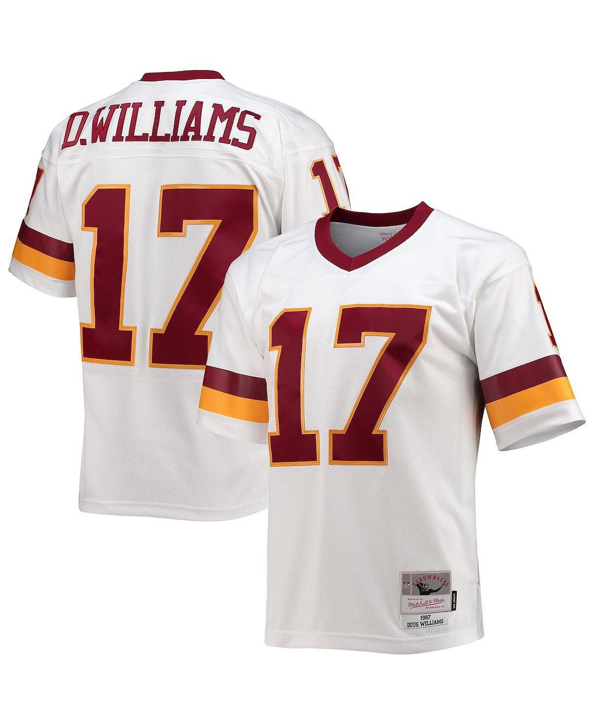 Мужская футболка футбольной команды Doug Williams White Washington 1987 года, реплика Legacy Mitchell & Ness
Мужская футболка футбольной команды Doug Williams White Washington 1987 года, реплика Legacy Mitchell & Ness