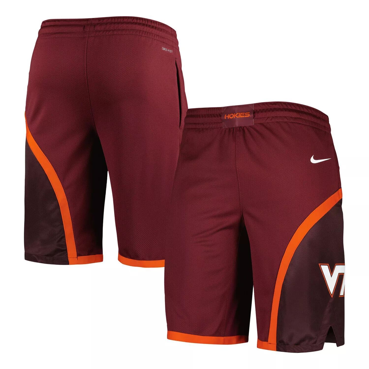 Мужские темно-бордовые баскетбольные шорты Virginia Tech Hokies Replica Performance Nike 
Мужские темно-бордовые баскетбольные шорты Virginia Tech Hokies Replica Performance Nike