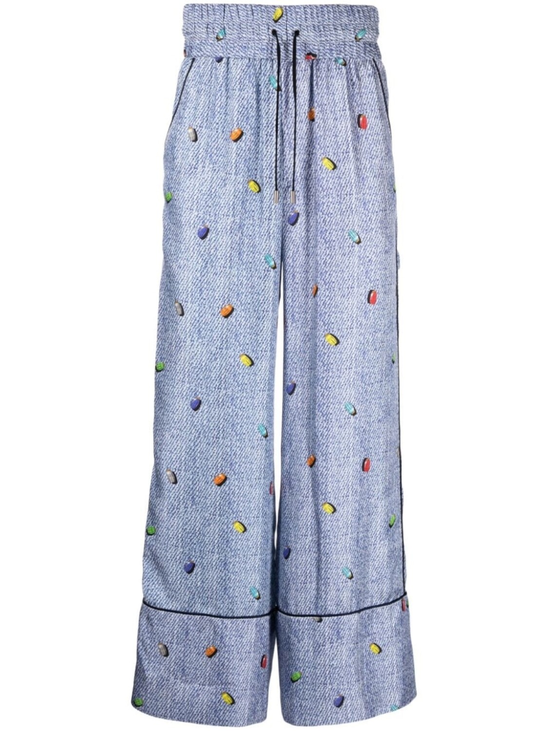 Шелковые брюки с принтом ROMEO HUNTE, синий
Шелковые брюки с принтом ROMEO HUNTE, синий