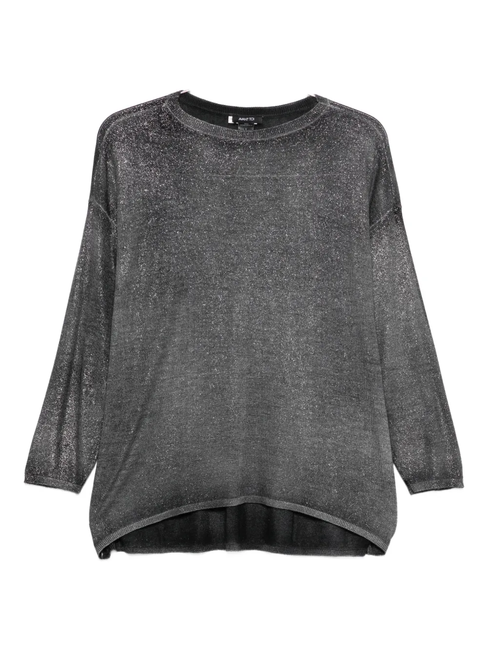 Свитер с круглым вырезом и блестящими деталями Avant Toi, серый
Свитер с круглым вырезом и блестящими деталями Avant Toi, серый