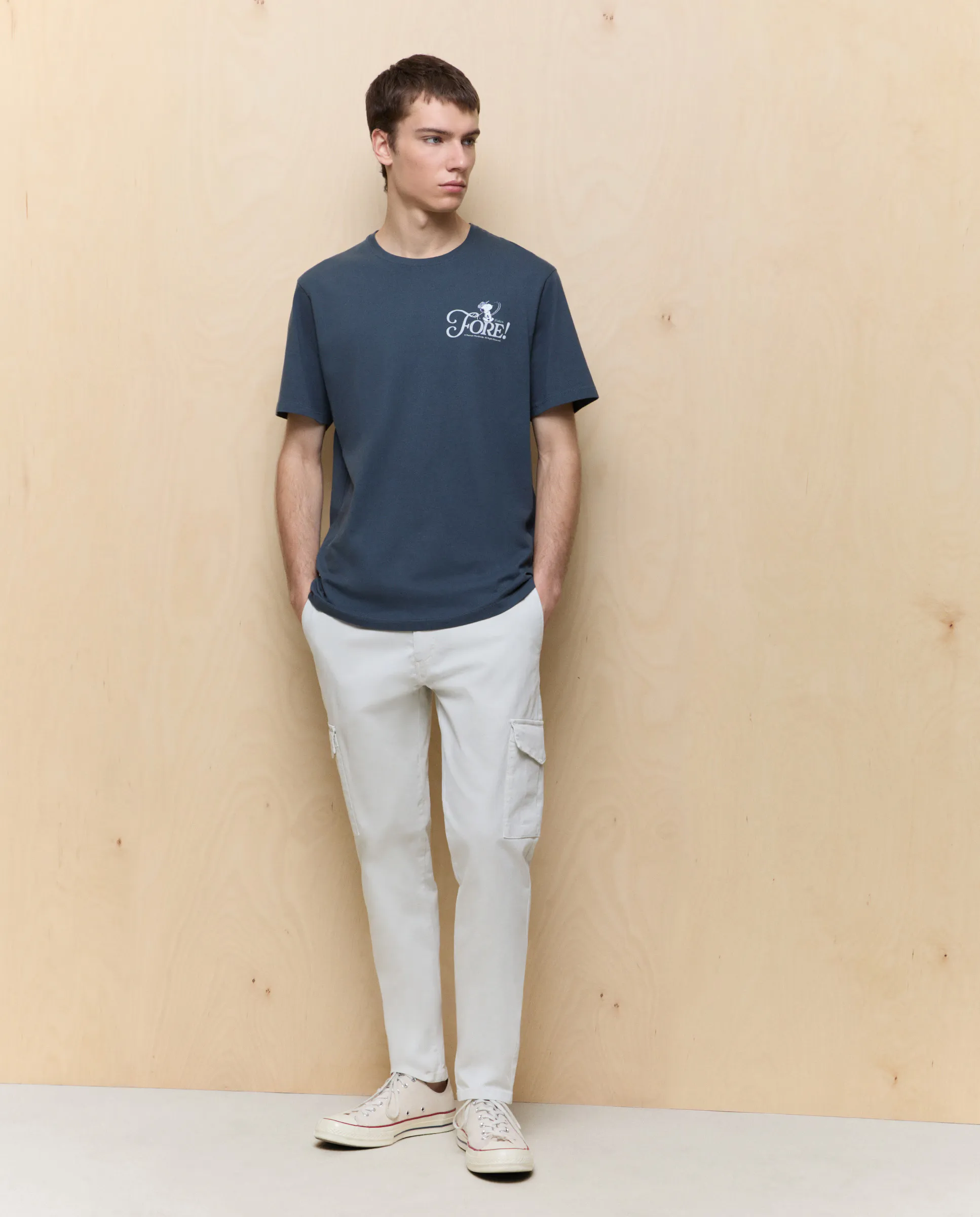 Мужские узкие хлопковые брюки с множеством карманов и эффектом окрашивания ткани Easy Wear, цвет Hielo 
Мужские узкие хлопковые брюки с множеством карманов и эффектом окрашивания ткани Easy Wear, цвет Hielo