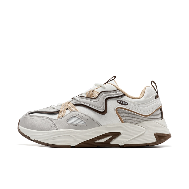 XTEP Нескользящие и износостойкие легкие низкие повседневные туфли мужские белые серо-коричневые
XTEP Нескользящие и износостойкие легкие низкие повседневные туфли мужские белые серо-коричневые