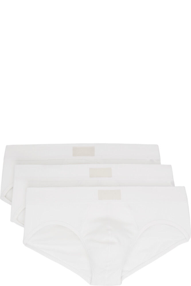 Упаковка из трех белых хлопковых трусов SKIMS
Упаковка из трех белых хлопковых трусов SKIMS