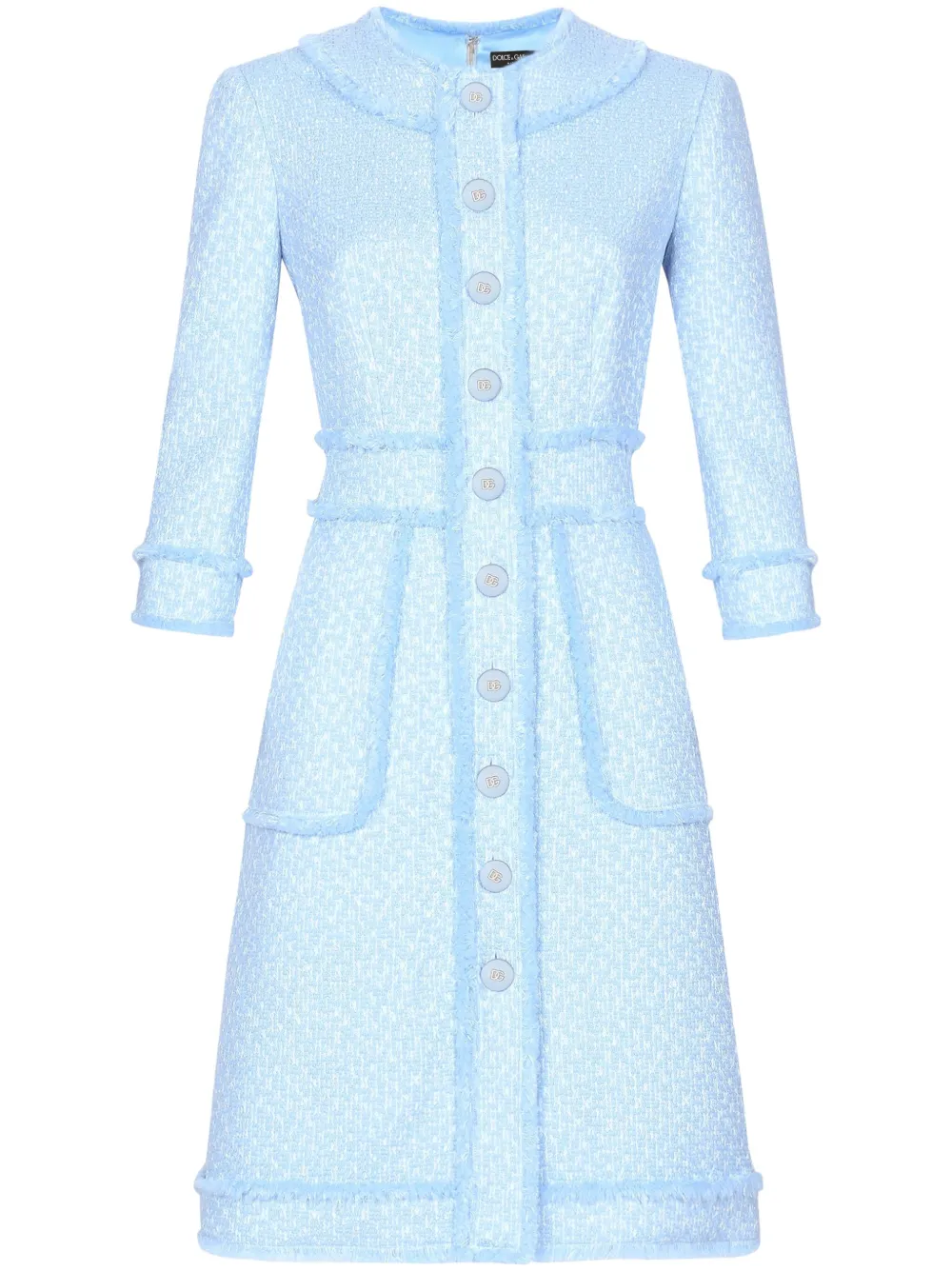 Твидовое платье A-силуэта Dolce & Gabbana, фиолетовый
Твидовое платье A-силуэта Dolce & Gabbana, фиолетовый