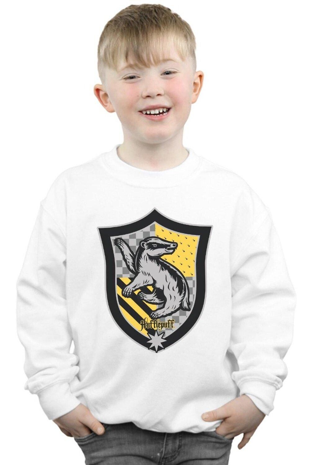 Толстовка с гербом Хаффлпаффа на плоской подошве Harry Potter, белый