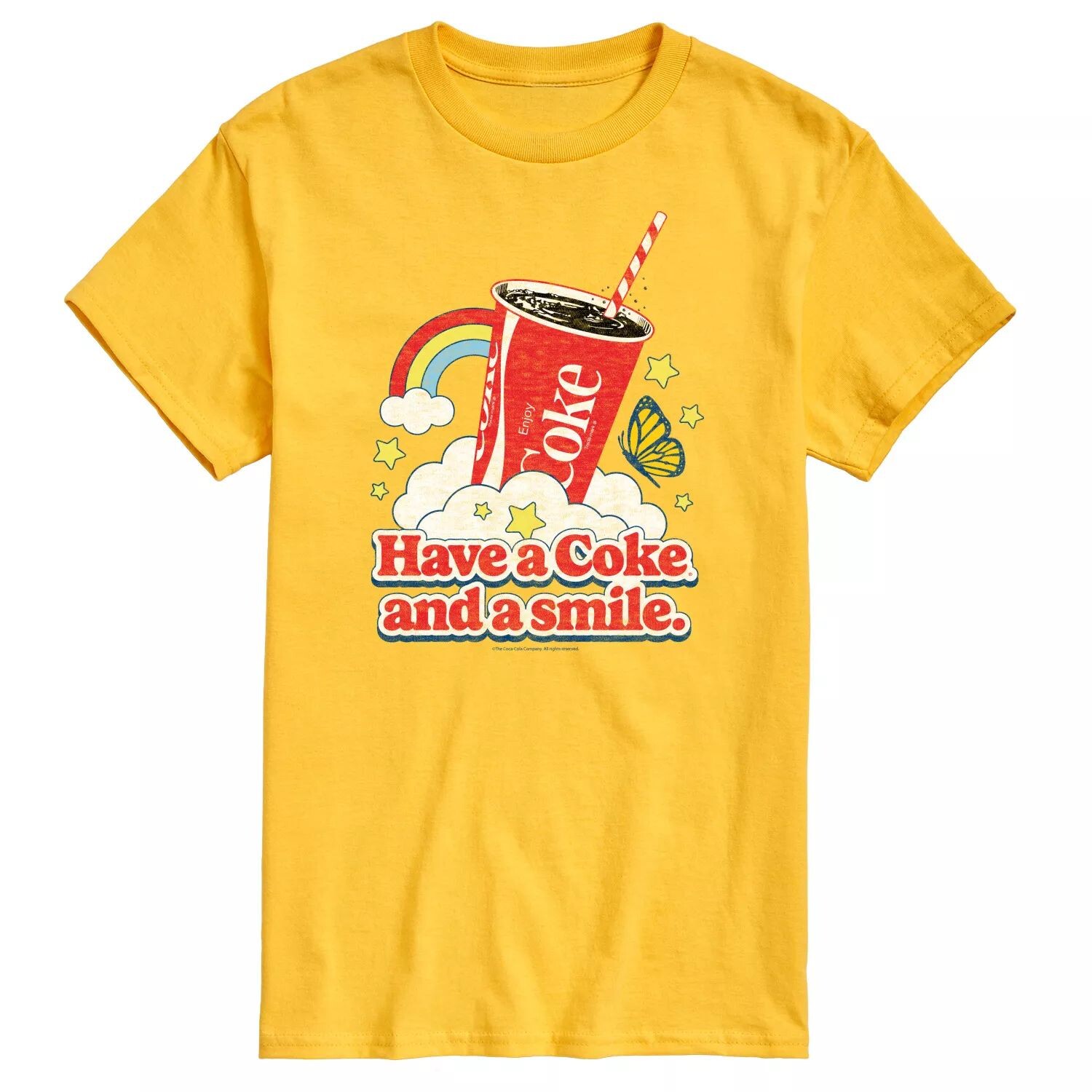 Мужская футболка Coca-Cola с рисунком Coke And A Smile Licensed Character
Мужская футболка Coca-Cola с рисунком Coke And A Smile Licensed Character