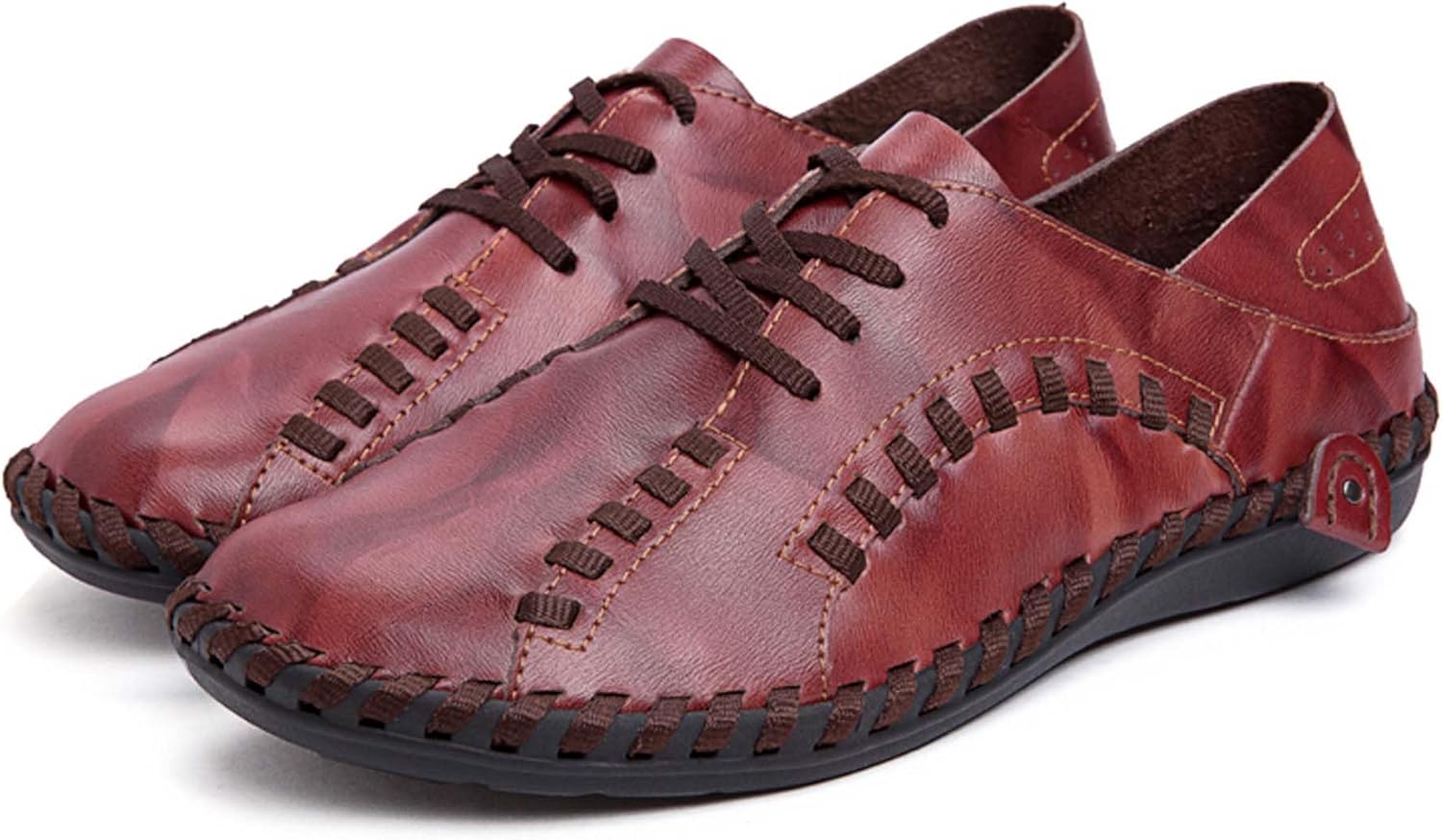 Мужские лоферы, модные повседневные туфли, легкие, противоскользящие, классические туфли на шнуровке, формальные, для прогулок на открытом воздухе, кожаные, ручная строчка Generic, красный
Мужские лоферы, модные повседневные туфли, легкие, противоскользящие, классические туфли на шнуровке, формальные, для прогулок на открытом воздухе, кожаные, ручная строчка Generic, красный