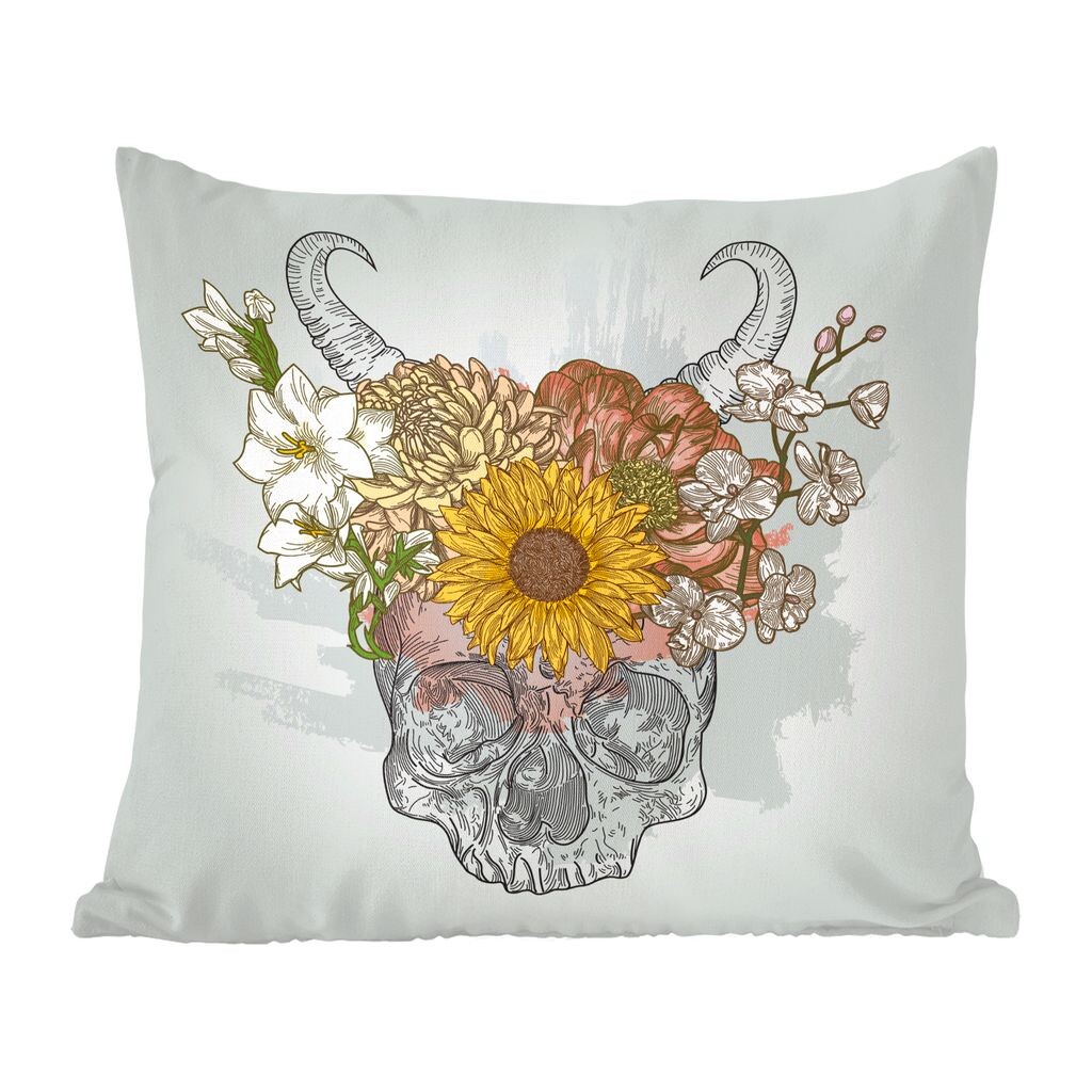 MuchoWow Иллюстрация Dia de los muertos - Красивая цветочная композиция на макушке черепа - 40x40 см - Чехлы на диванные подушки - без наполнителя
MuchoWow Иллюстрация Dia de los muertos - Красивая цветочная композиция на макушке черепа - 40x40 см - Чехлы на диванные подушки - без наполнителя
