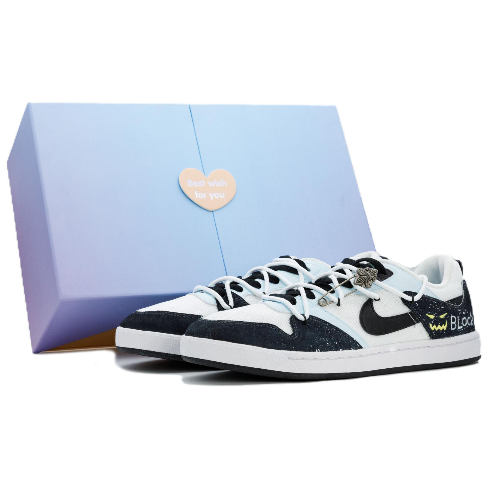 Nike Эйлоп Пин Декларейшен Бокс Включен Устойчивые к истиранию низкие скейтбордские кроссовки унисекс белый черный - белый черный (Харт Бокс подарочная упаковка)
Nike Эйлоп Пин Декларейшен Бокс Включен Устойчивые к истиранию низкие скейтбордские кроссовки унисекс белый черный - белый черный (Харт Бокс подарочная упаковка)