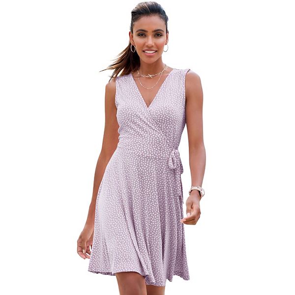 Женское платье в стиле wrap Lascana, Lilac Printed
Женское платье в стиле wrap Lascana, Lilac Printed