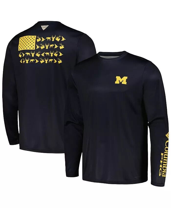Футболка мужская темно-синяя Michigan Wolverines Terminal Shot Omni-Shade с длинным рукавом Columbia
Футболка мужская темно-синяя Michigan Wolverines Terminal Shot Omni-Shade с длинным рукавом Columbia
