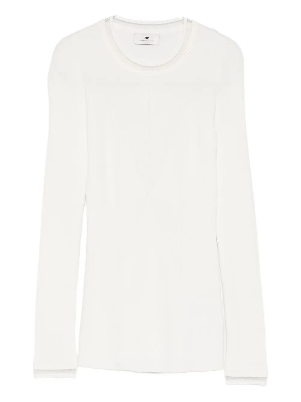 Топ в рубчик Elisabetta Franchi, белый
Топ в рубчик Elisabetta Franchi, белый