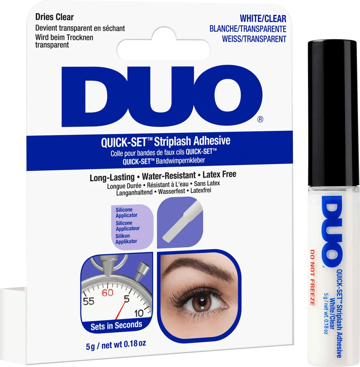 Клей для ресниц Quick Set Adhesive - Прозрачный 5 г DUO
Клей для ресниц Quick Set Adhesive - Прозрачный 5 г DUO