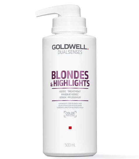 Секундный уход для светлых и мелированных волос, 500 мл Goldwell, Dualsenses Blondes & Highlights, 60-
Секундный уход для светлых и мелированных волос, 500 мл Goldwell, Dualsenses Blondes & Highlights, 60-