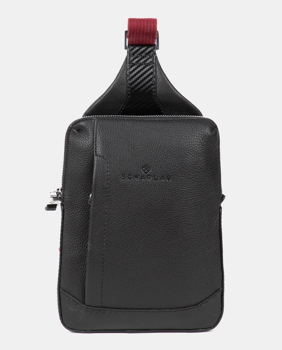 Мужская кожаная сумка-бандо черного цвета Scharlau, черный
Мужская кожаная сумка-бандо черного цвета Scharlau, черный